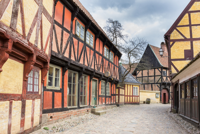 A cobbled street in Aarhus' historical open-air museum, Den Gamle By © HildaWeges Photography - Shutterstock Images