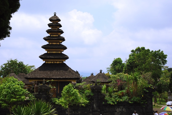 Střecha balijského chrámu