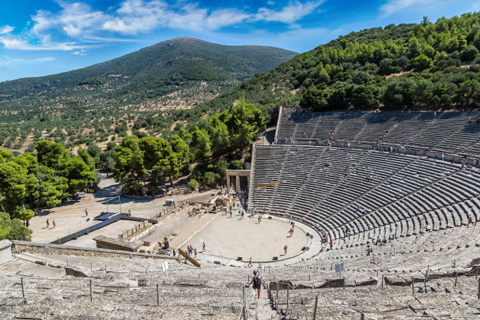 The ancient Theatre of Epidavros © S-F - Shutterstock