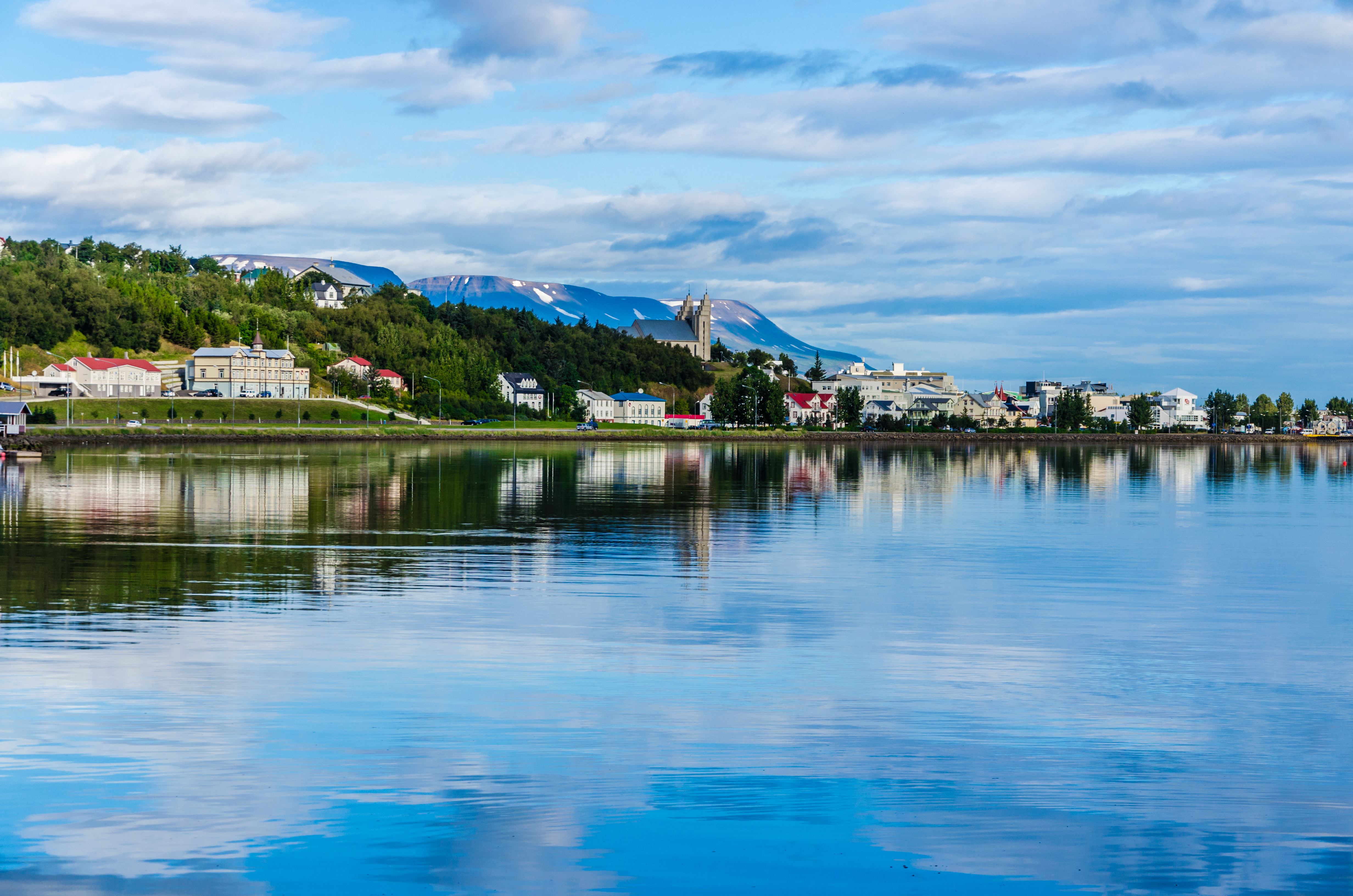 Islandský přístav Akureyri