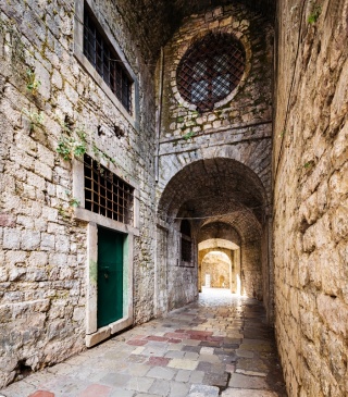 Old architecture of Kotor, Montenegro. 