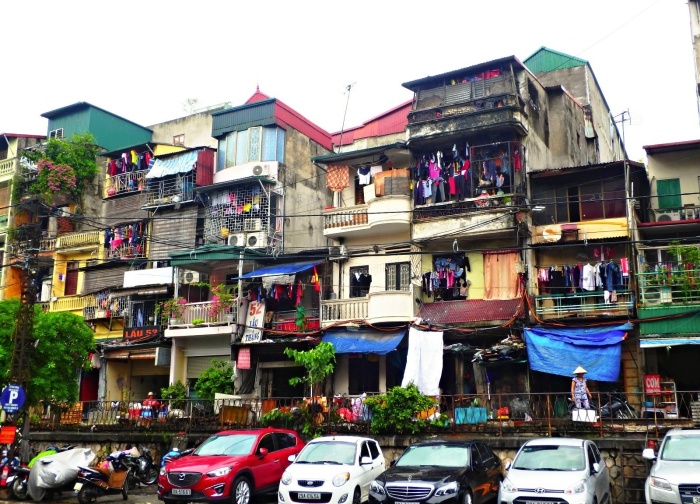 Hanoj - typické bydlení