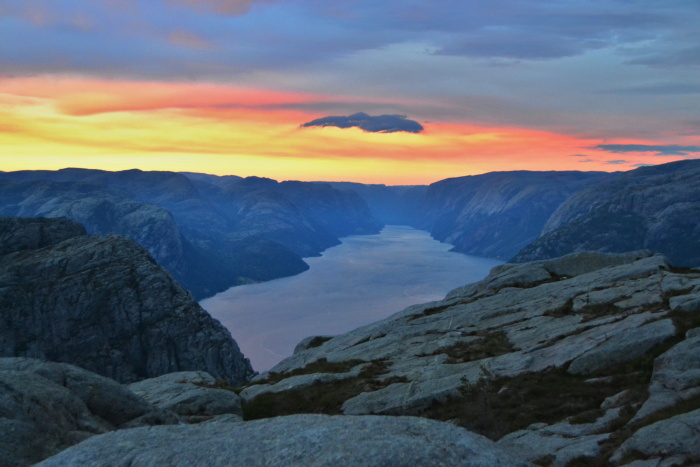 Lysefjord pod Prekestolenem