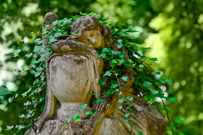 Sleeping angel sculpture at Lviv’s Lychakivske Cemetery © Yulia Podlesnova - Shutterstock