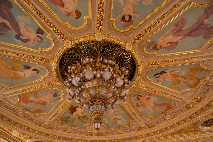 The ornate ceiling of the Lviv Theatre of Opera and Ballet © eFesenko - Shutterstock